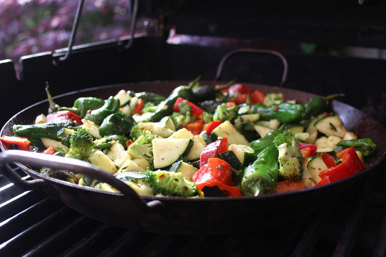 Air fried roasted vegetables healthy