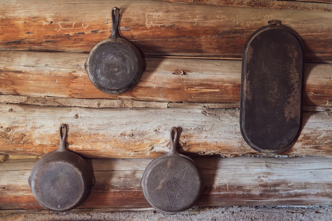 Cast iron and stainless steel skillets side by side