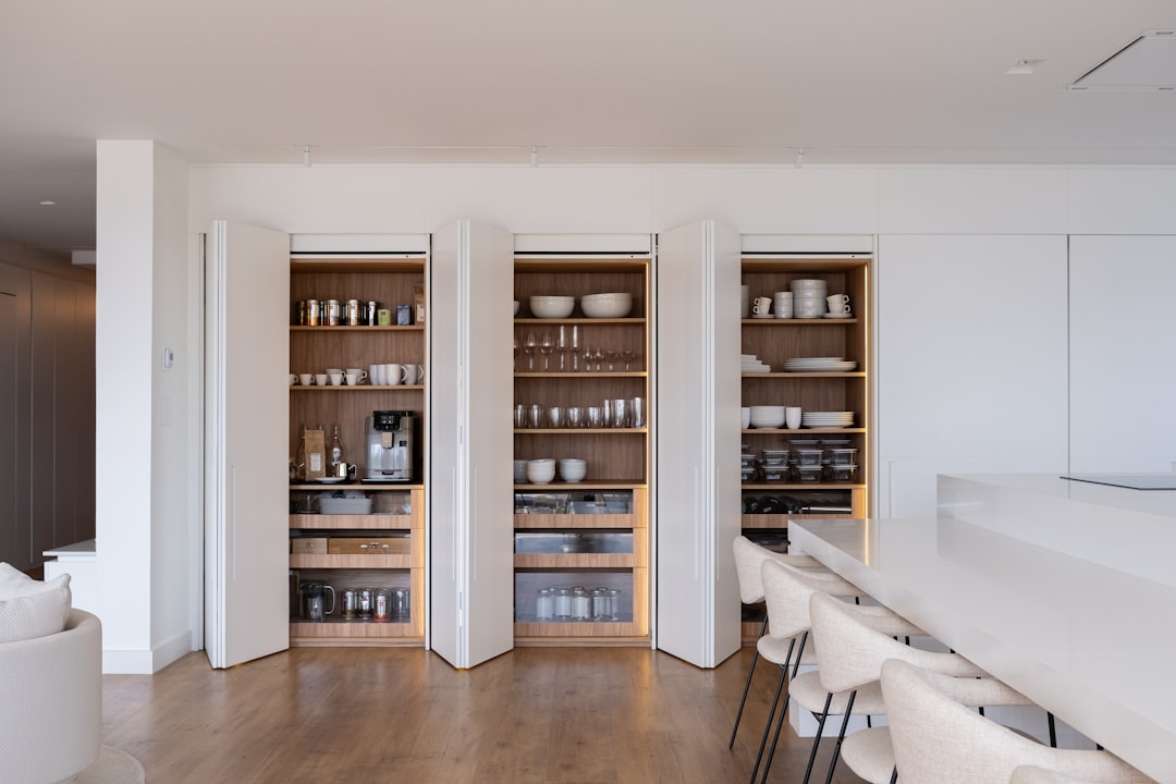 Pantry door organizer with spices and storage