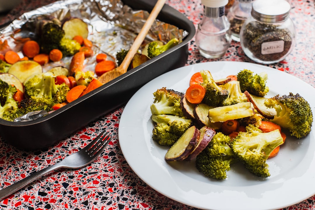 Roasted vegetables from air fryer