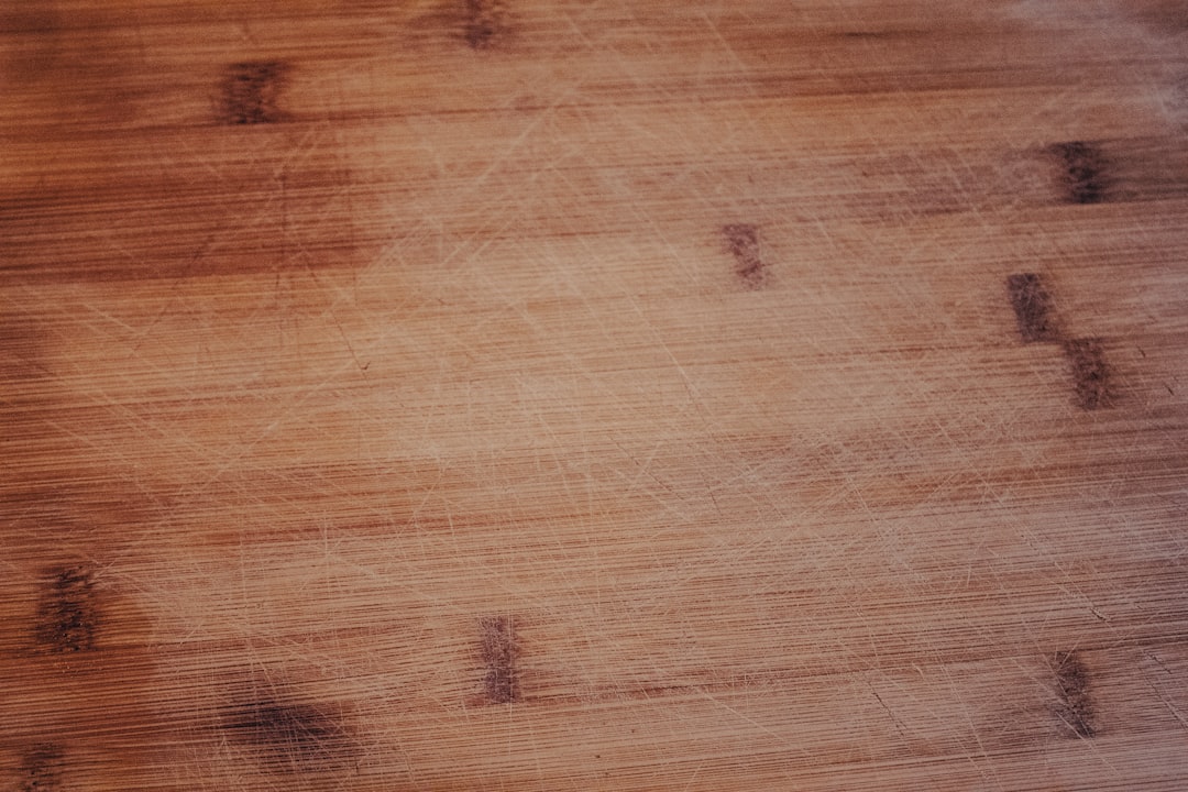 Bamboo cutting board with food prep