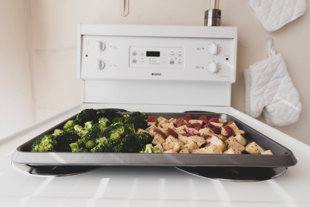 modern countertop oven in kitchen