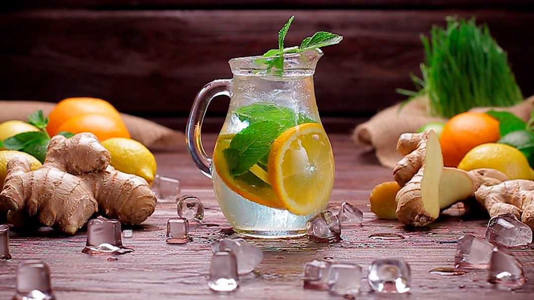glass infuser water pitcher with fruit