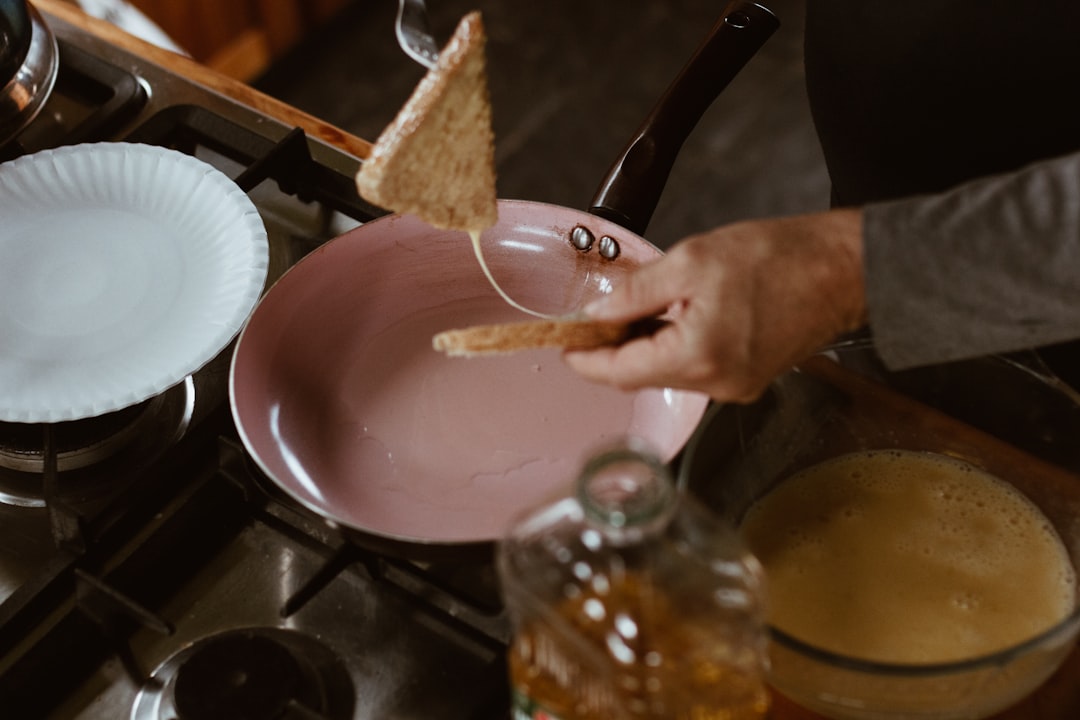 Frying pan on stovetop