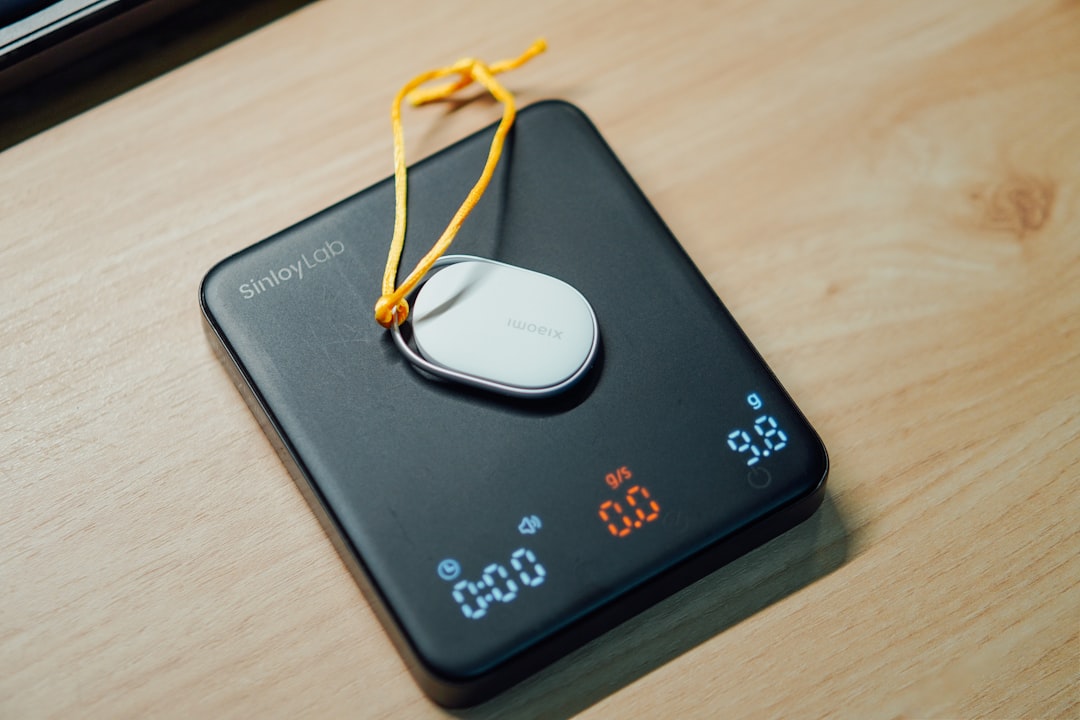 digital kitchen scale on countertop