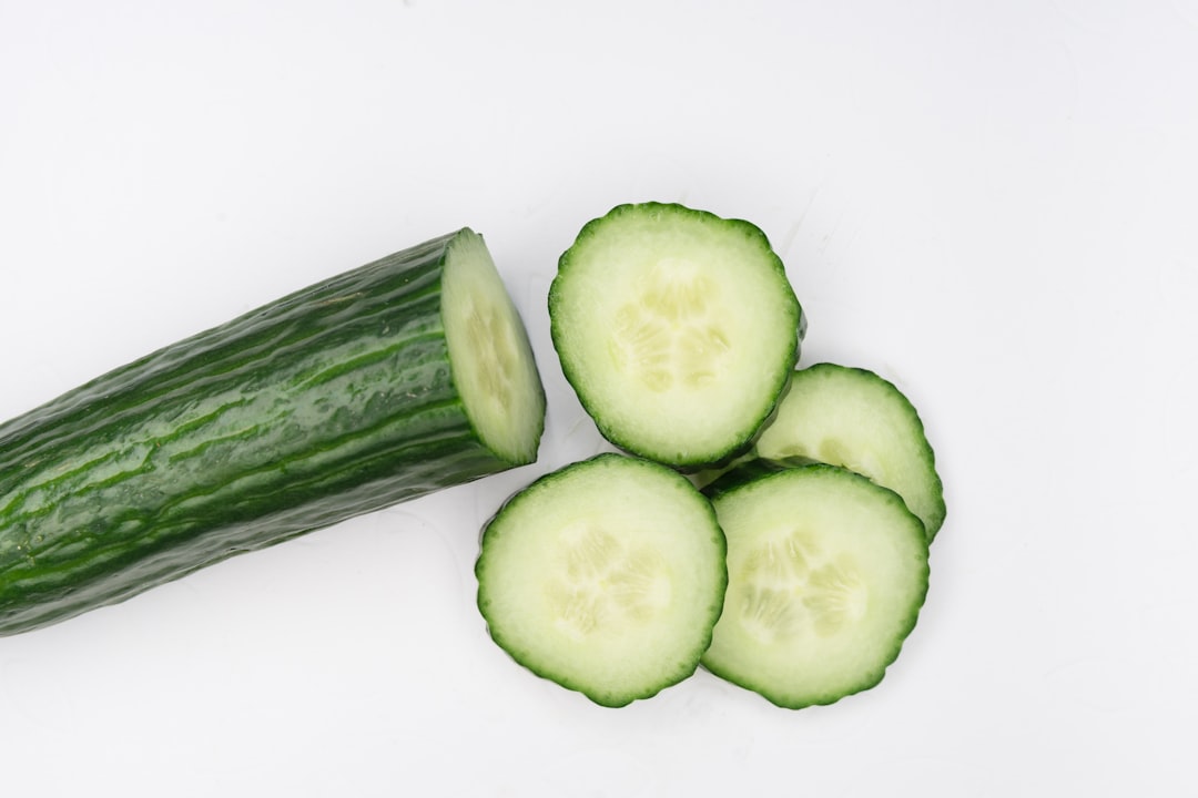Thinly sliced cucumbers for elegant no-cook dishes
