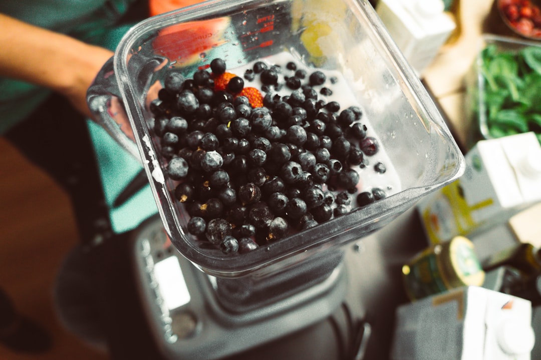 Blender making a fresh summer smoothie