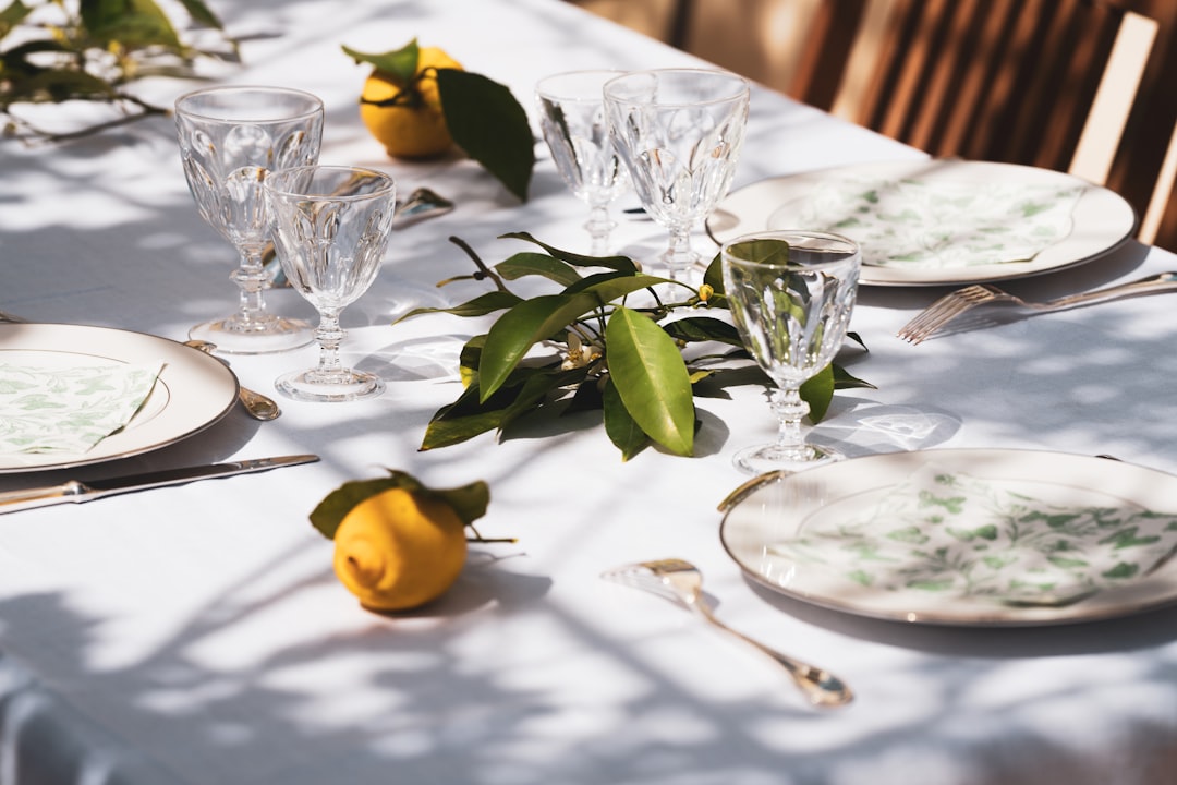 Cloth napkins for outdoor dining