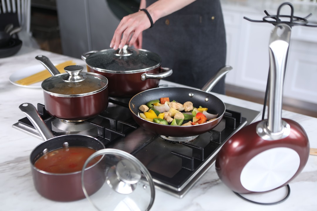 Kitchen cookware set ceramic titanium assortment