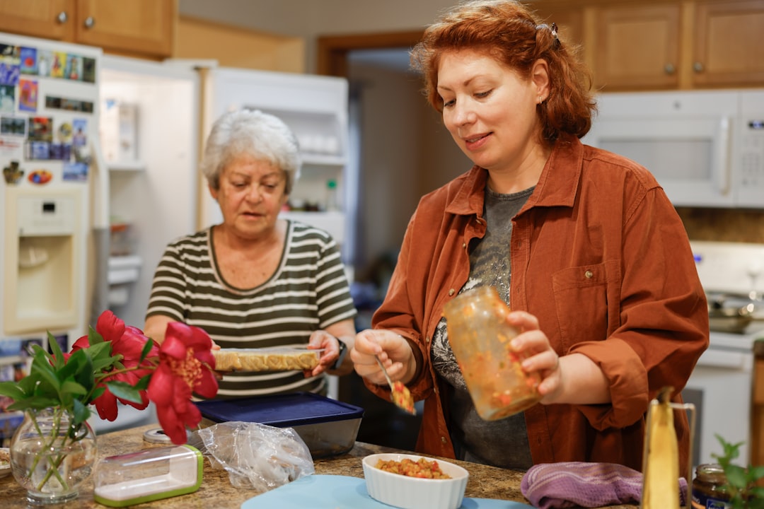 Home cooking family meal preparation