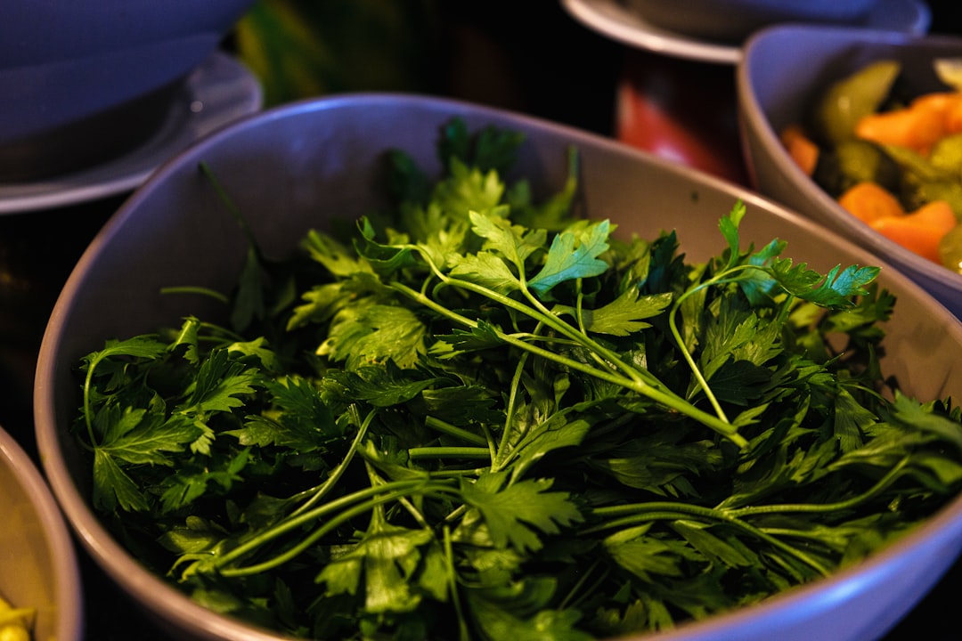 Fresh green summer salad in a bowl