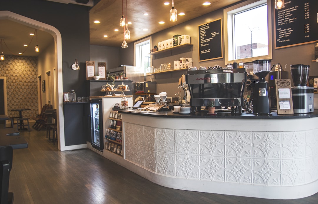 Beautifully styled coffee bar station in a kitchen corner