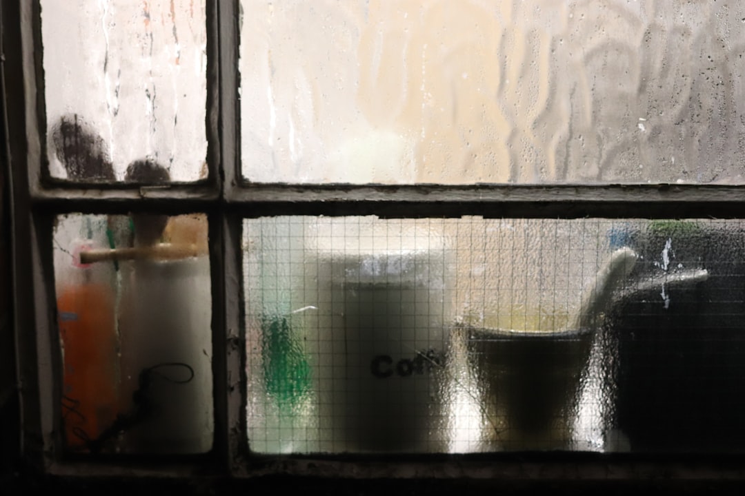 Morning coffee by a kitchen window