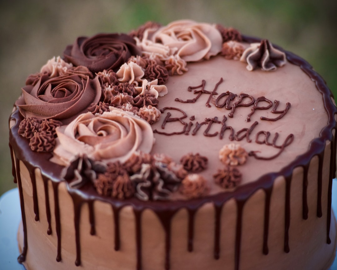 Beautiful layer cake decorated for a celebration