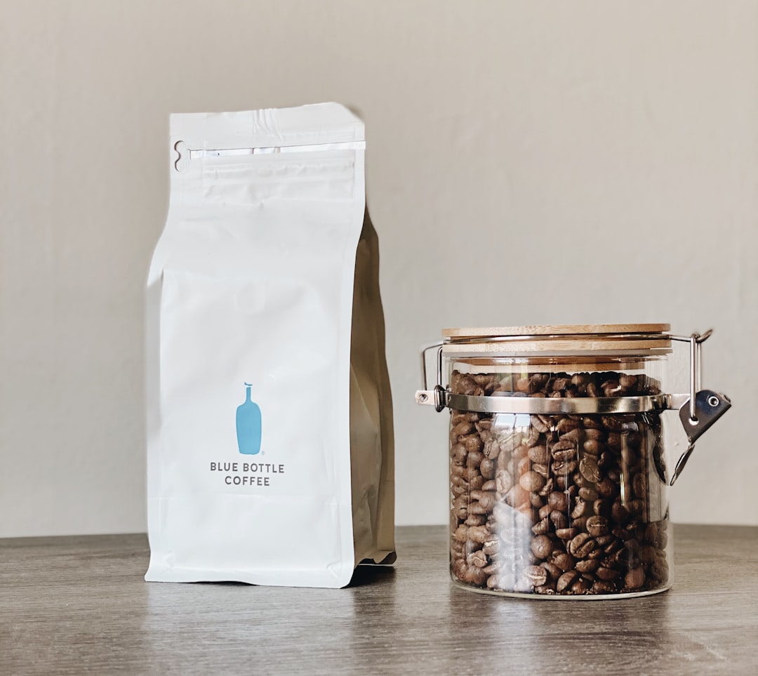 Mason jar cold brew coffee maker on kitchen counter