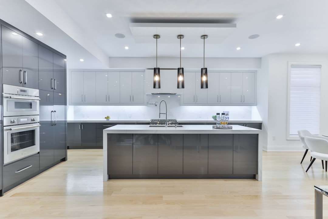 Modern beautiful kitchen setup