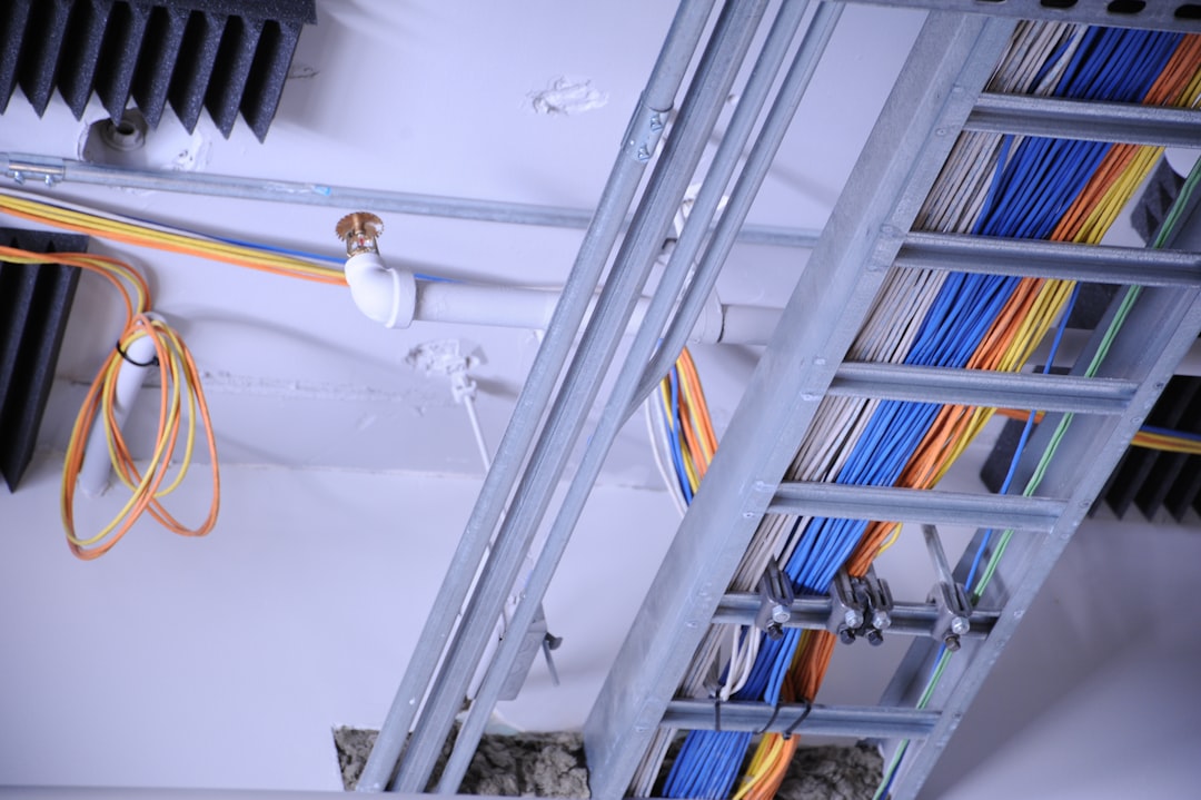 Clean kitchen wall with cord cover concealing cables
