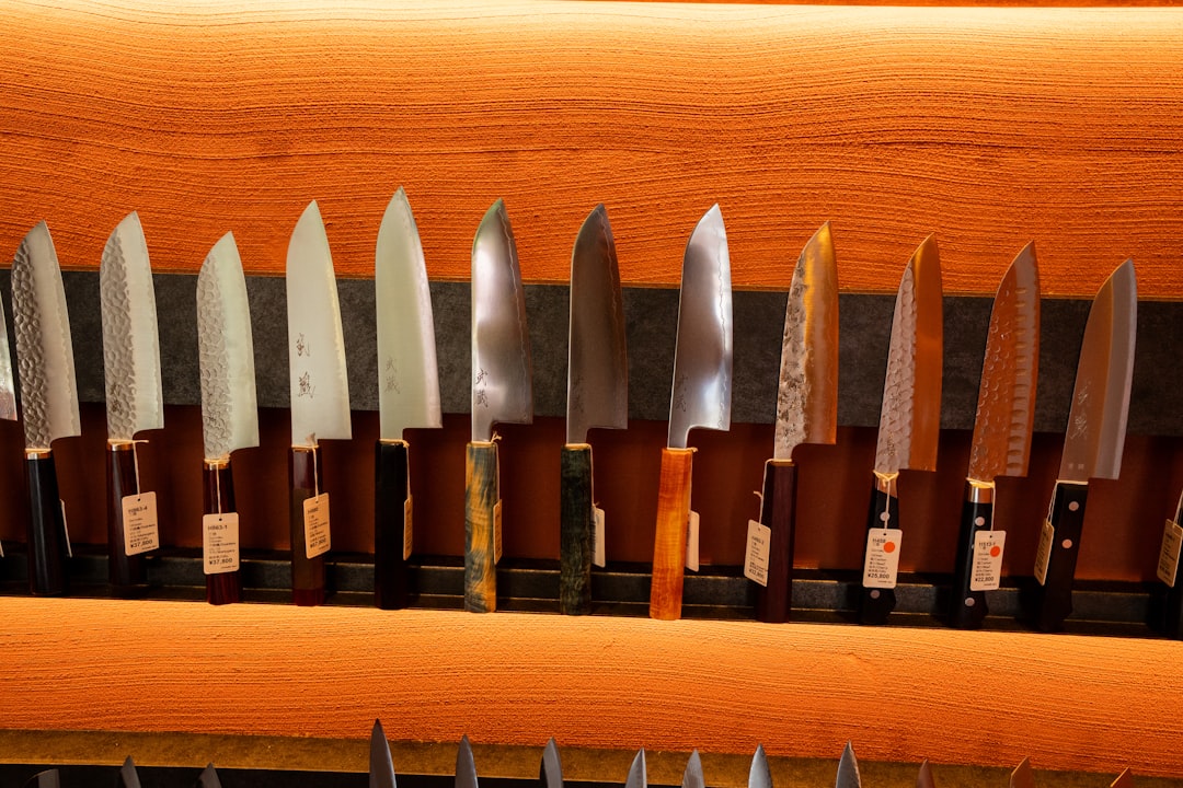 Paring knife with fresh fruit