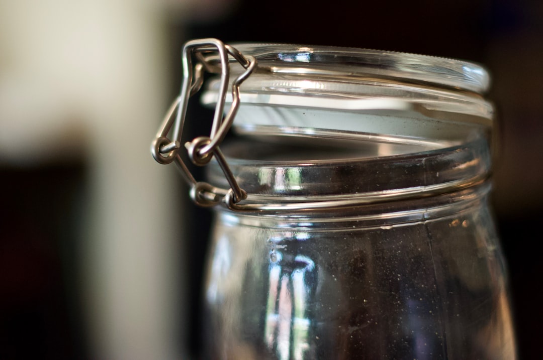 vintage glass jar baking