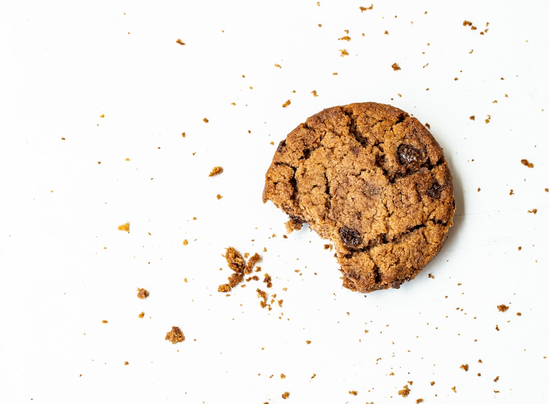 Fresh baked chocolate chip cookies golden and warm