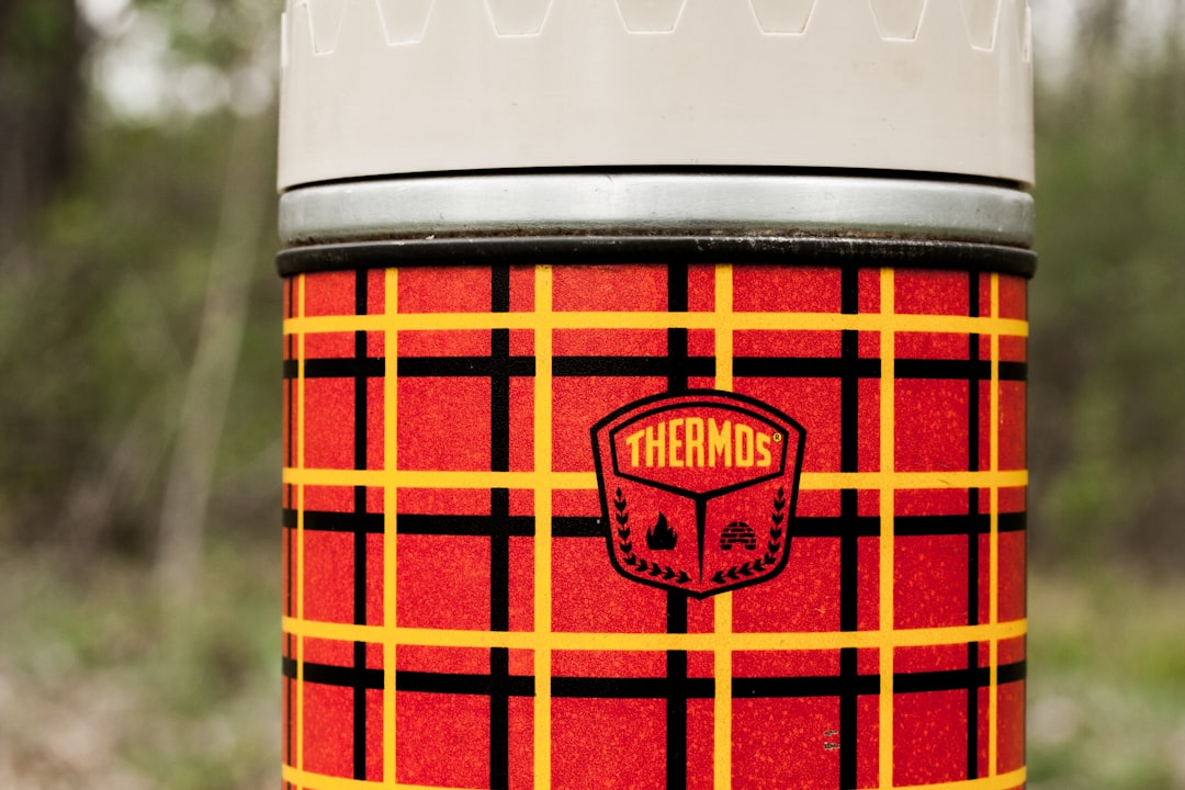 Thermos food jar with hot lunch contents