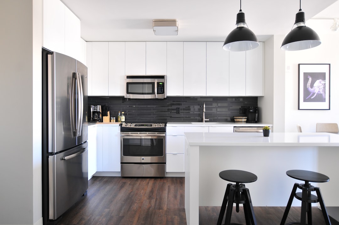 Small modern kitchen appliances on a clean countertop