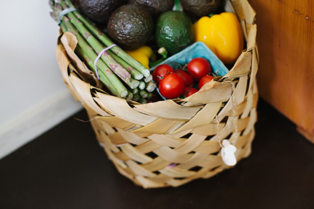 Steamed vegetables in a steamer basket