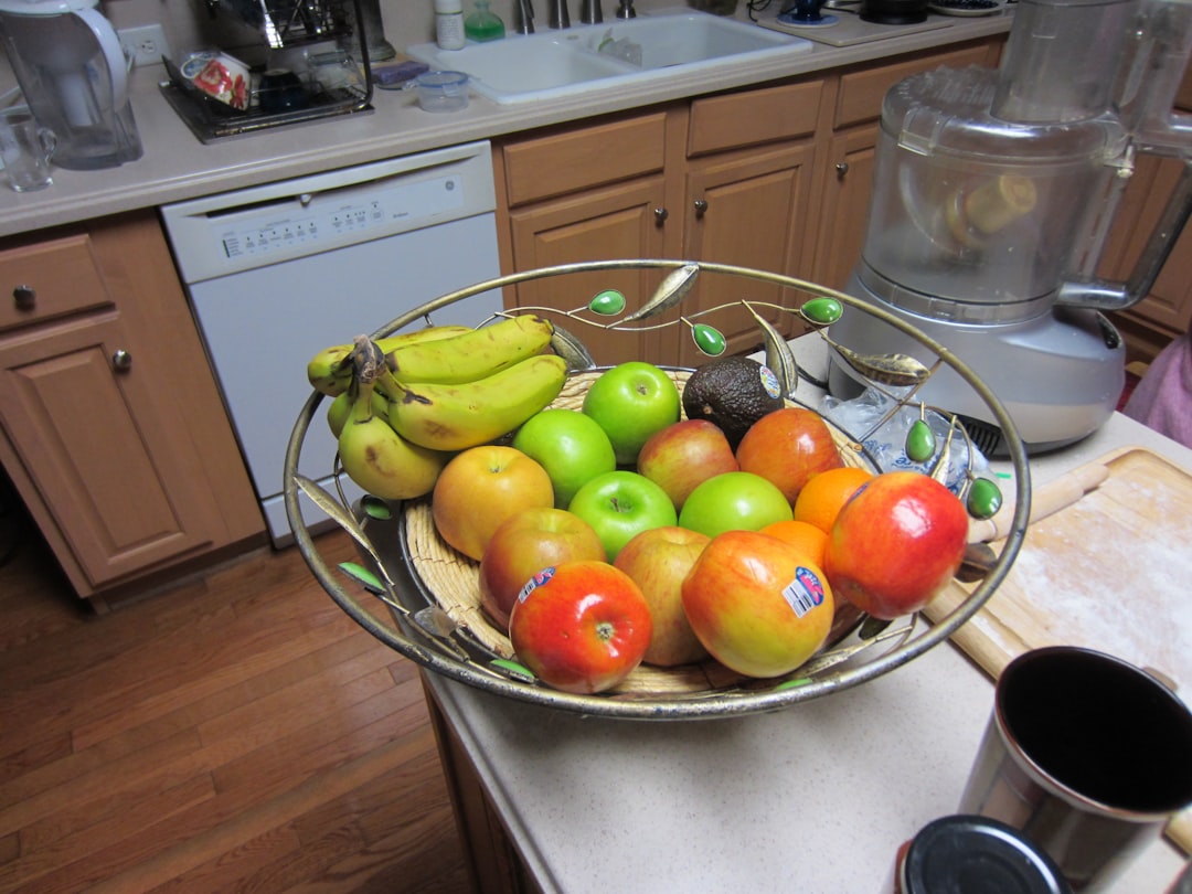 Food processor on a clean kitchen counter