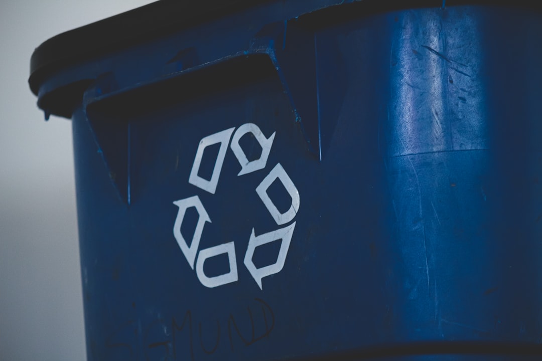 Empty plastic containers ready for recycling