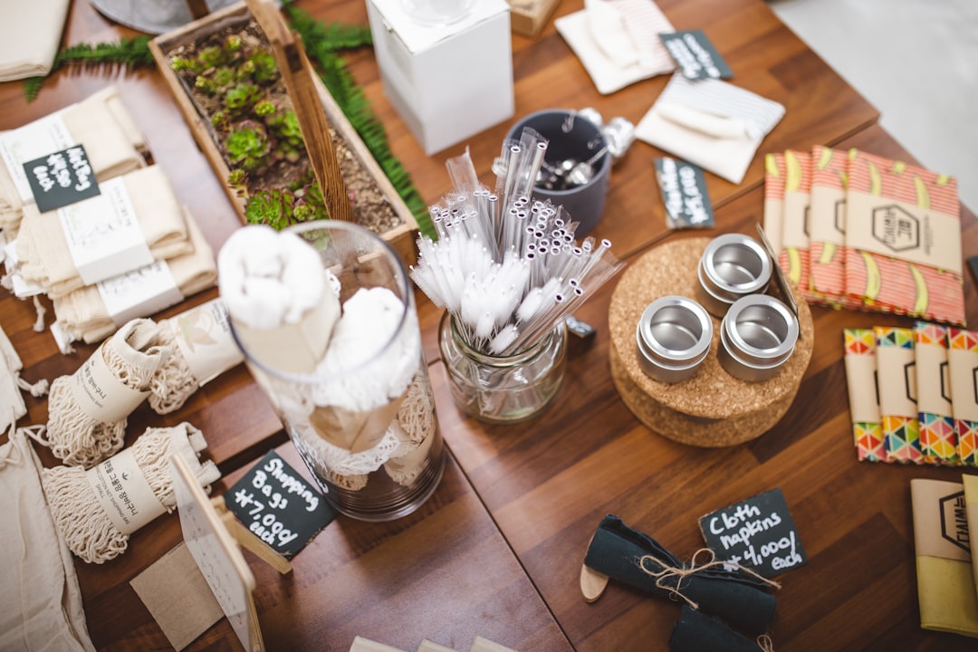 Eco-friendly kitchen storage alternatives lined up on a counter