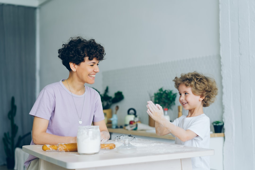 Young cook working confidently in a compact kitchen space