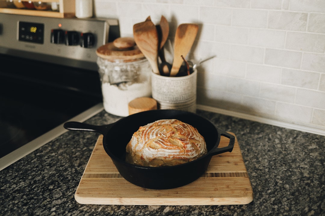 Golden cornbread baking in a cast iron skillet