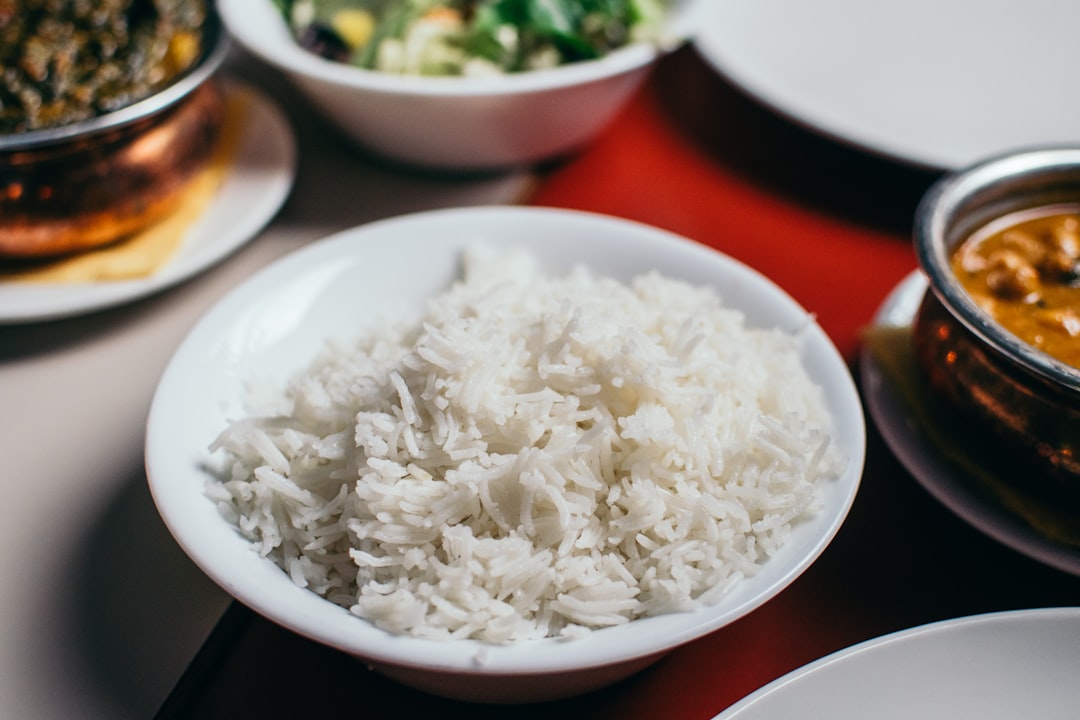 A bowl of perfectly cooked fluffy white rice