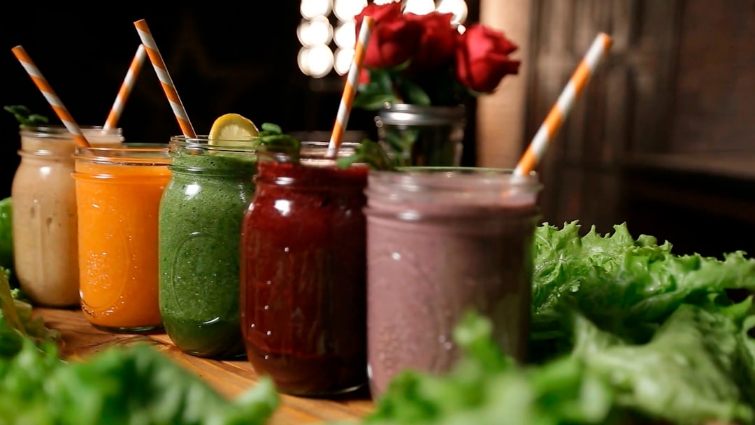 Kitchen blender and drink equipment on counter