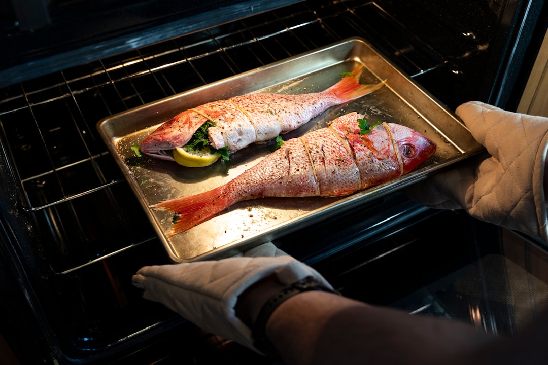 Stainless steel baking sheet pan in the kitchen
