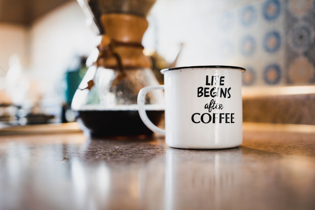 A cozy morning cup of coffee enjoyed in a warm kitchen