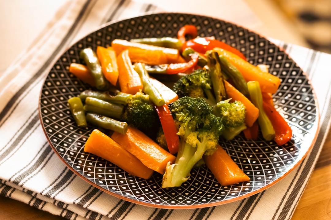 Roasted vegetables from air fryer