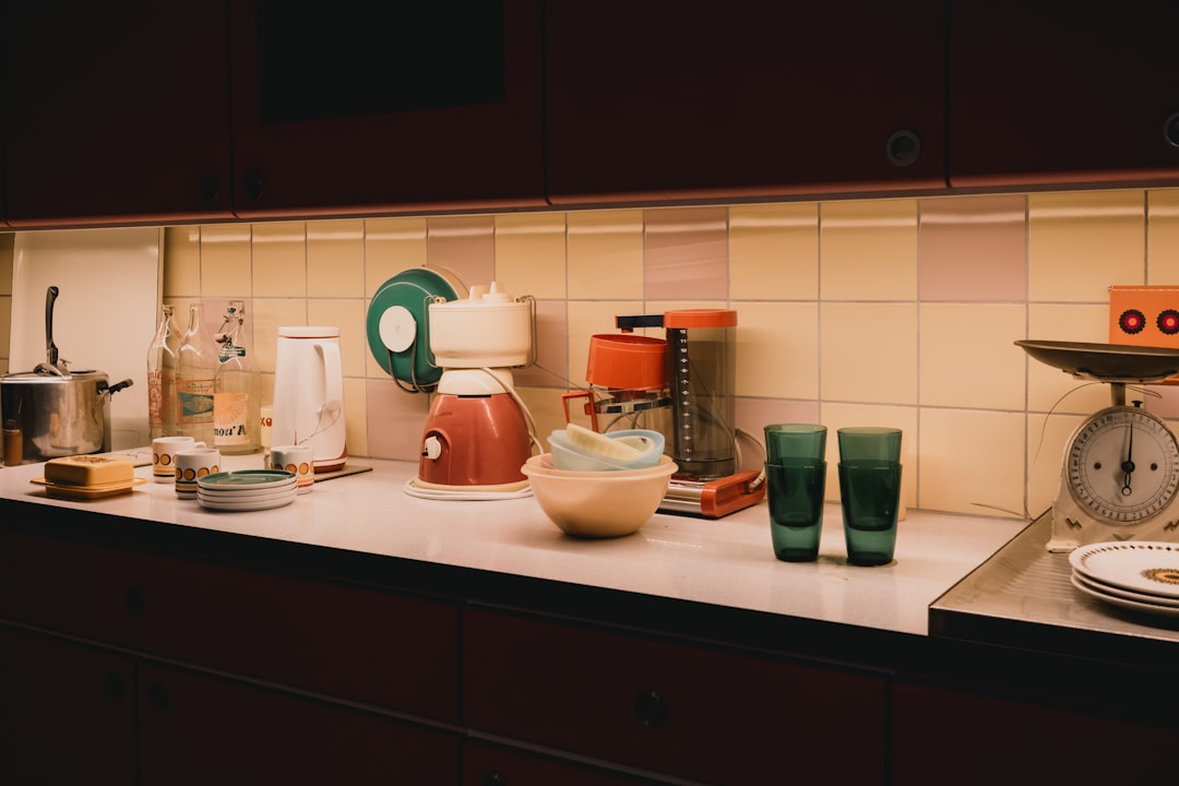 Blender sitting ready on a kitchen counter