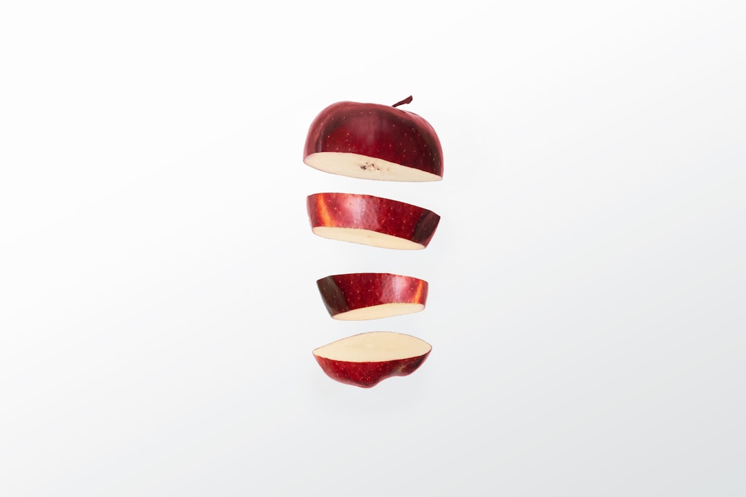 An apple cut into neat slices ready for snacking