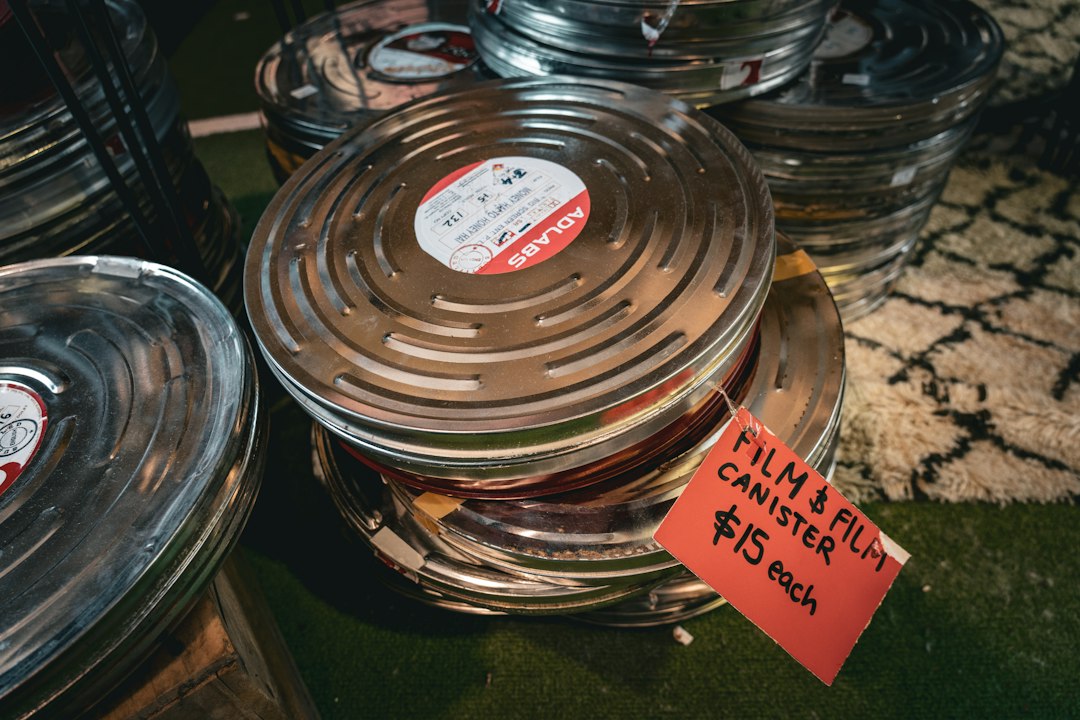 Stack of metal pot lids waiting to be sorted